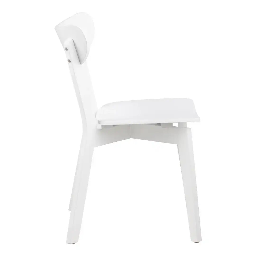 Roxby Dining Chair in White Set of 2 - Price Crash Furniture