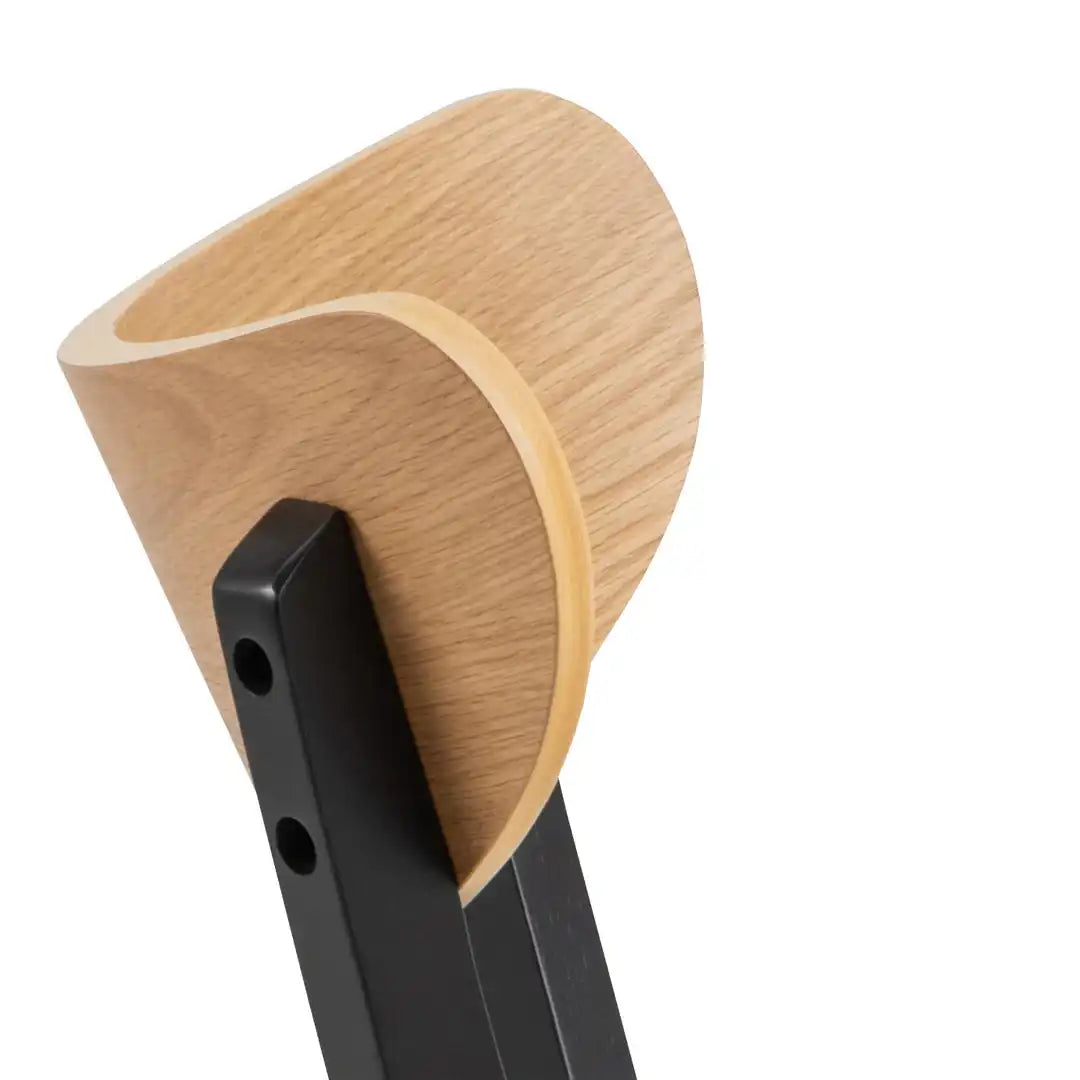 Roxby Dining Chairs in Black and Oak Set of 2 - Price Crash Furniture