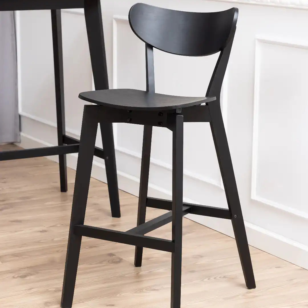 Roxby Bar Stool in Oak Set of 2 - Price Crash Furniture