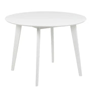 Roxby Round Dining Table in White - Price Crash Furniture