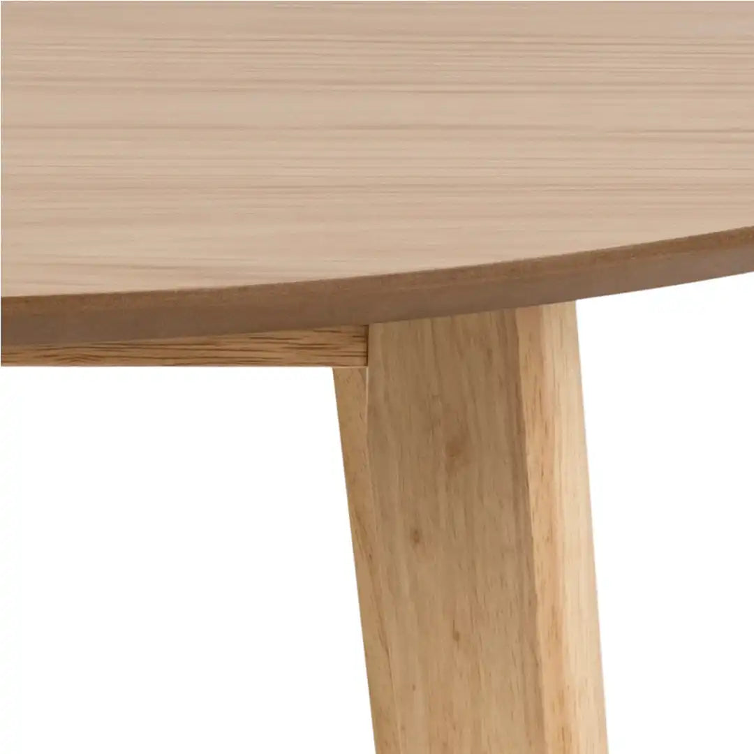 Roxby Round Dining Table in Oak 105x76cm - Price Crash Furniture