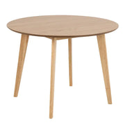 Roxby Round Dining Table in Oak 105x76cm - Price Crash Furniture