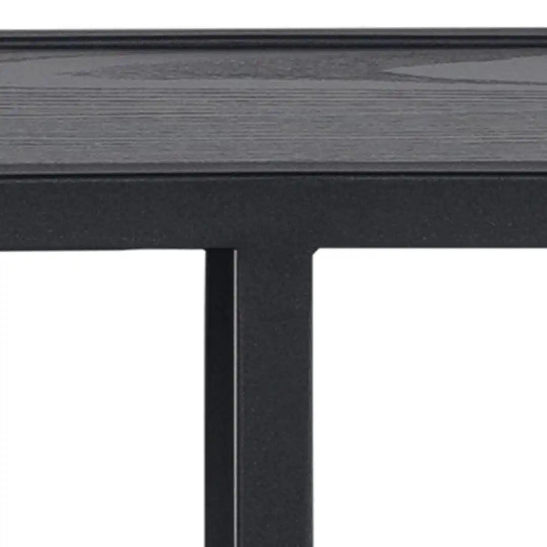 Seaford Octagonal Metal Wall Shelf in Black - Price Crash Furniture