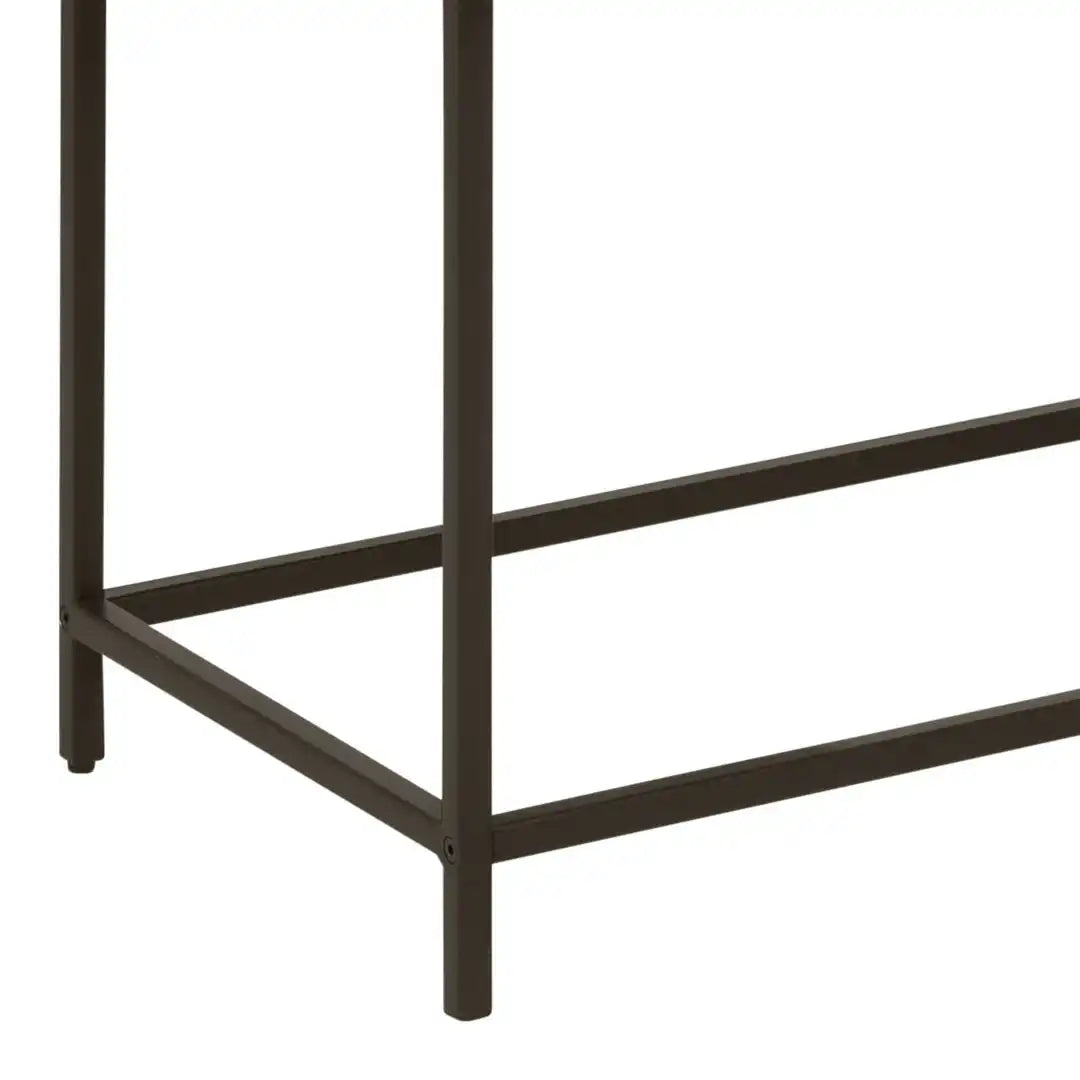 Seaford 2 Glass Door Display Cabinet in Black & Oak - Price Crash Furniture