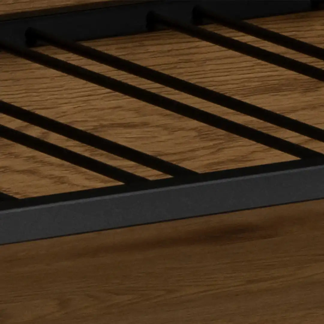 Seaford Cabinet in Black and Oak - Price Crash Furniture