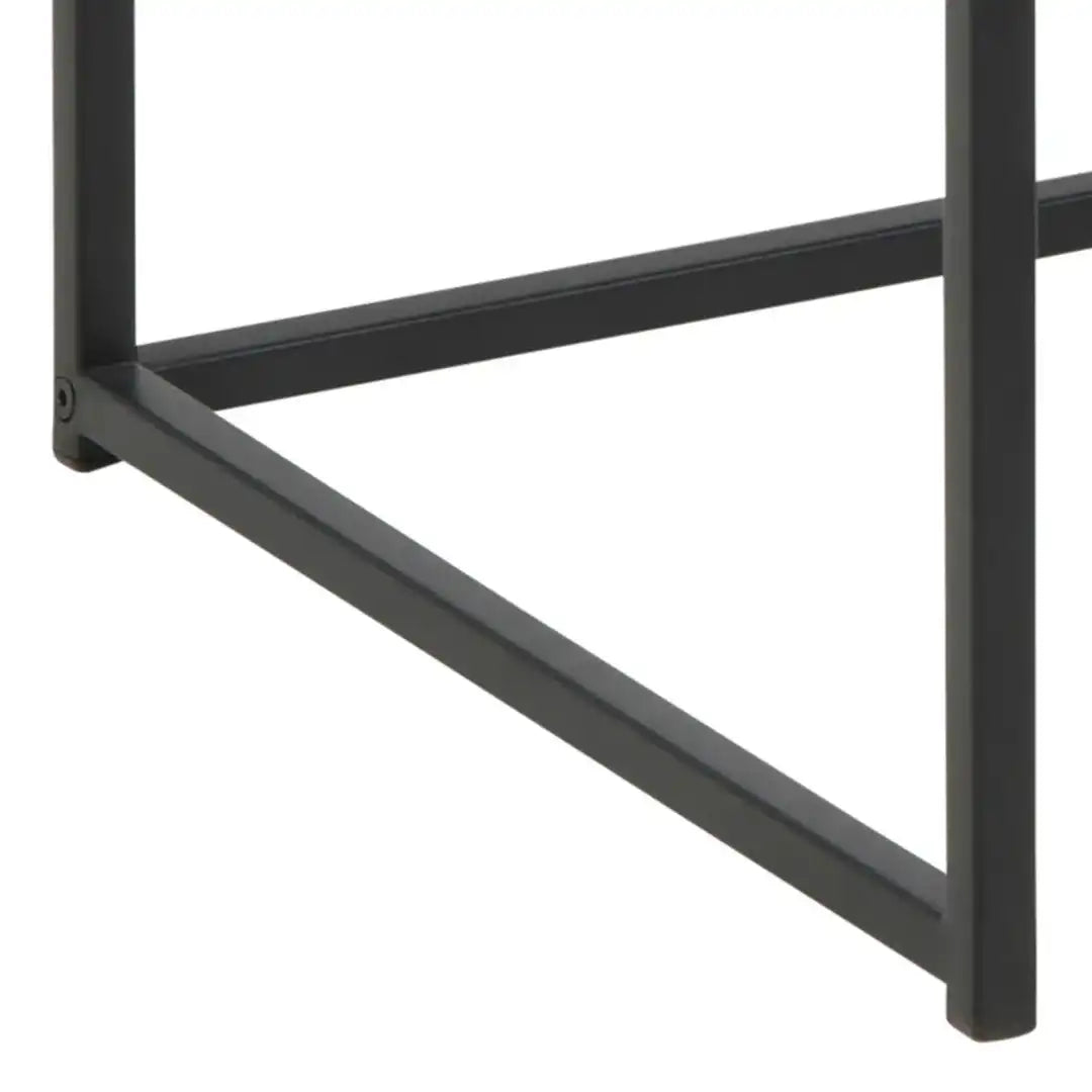 Seaford Office Desk in Black & Oak - Price Crash Furniture