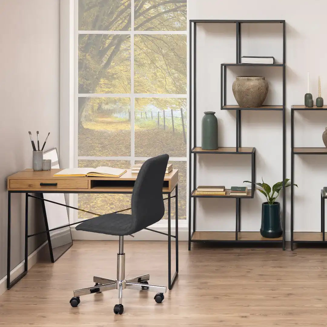 Seaford Desk with 1 Drawer in Oak - Price Crash Furniture