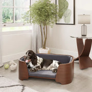 Small Wooden Pet Bed - walnut - Price Crash Furniture