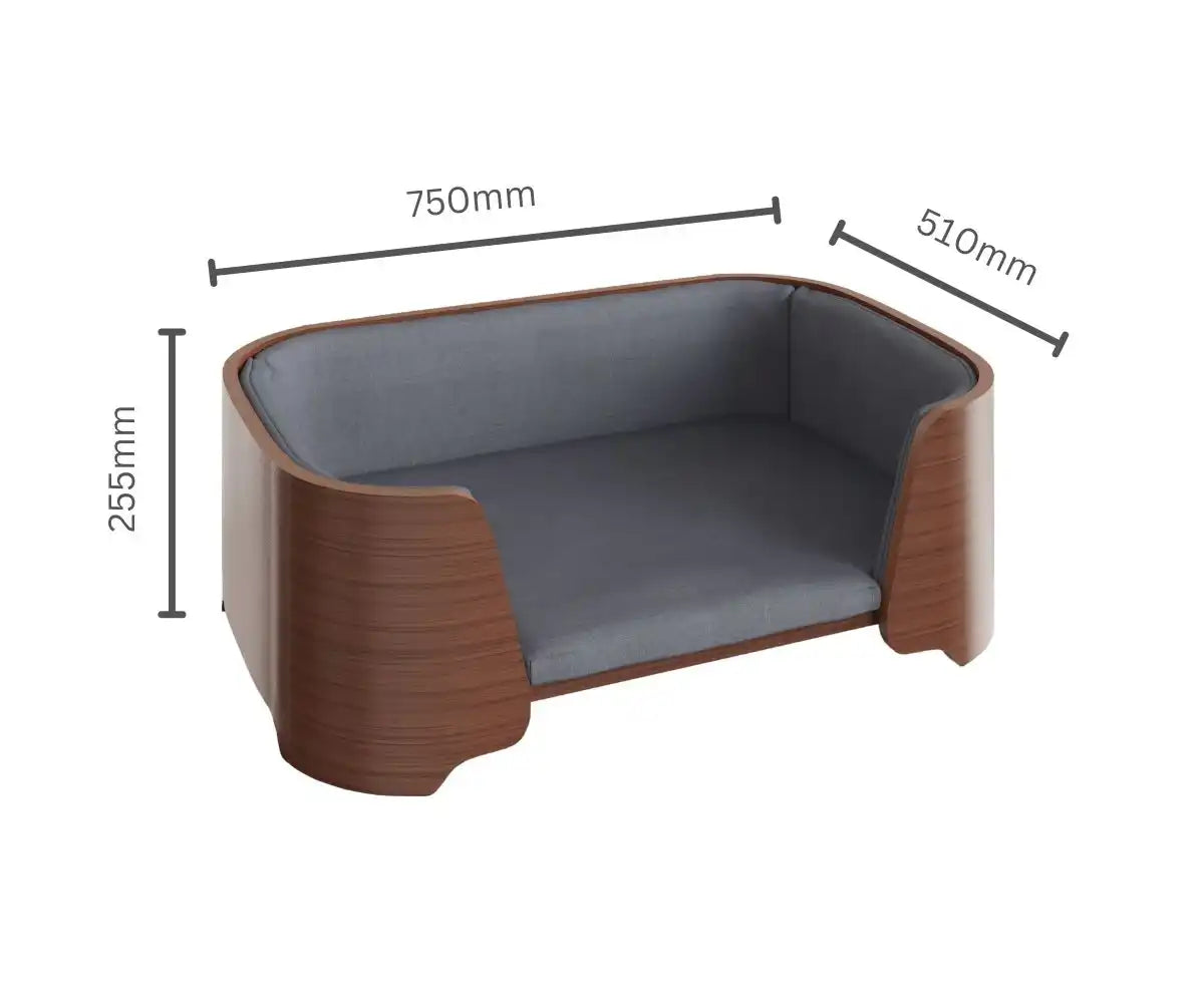 Small Wooden Pet Bed - walnut - Price Crash Furniture
