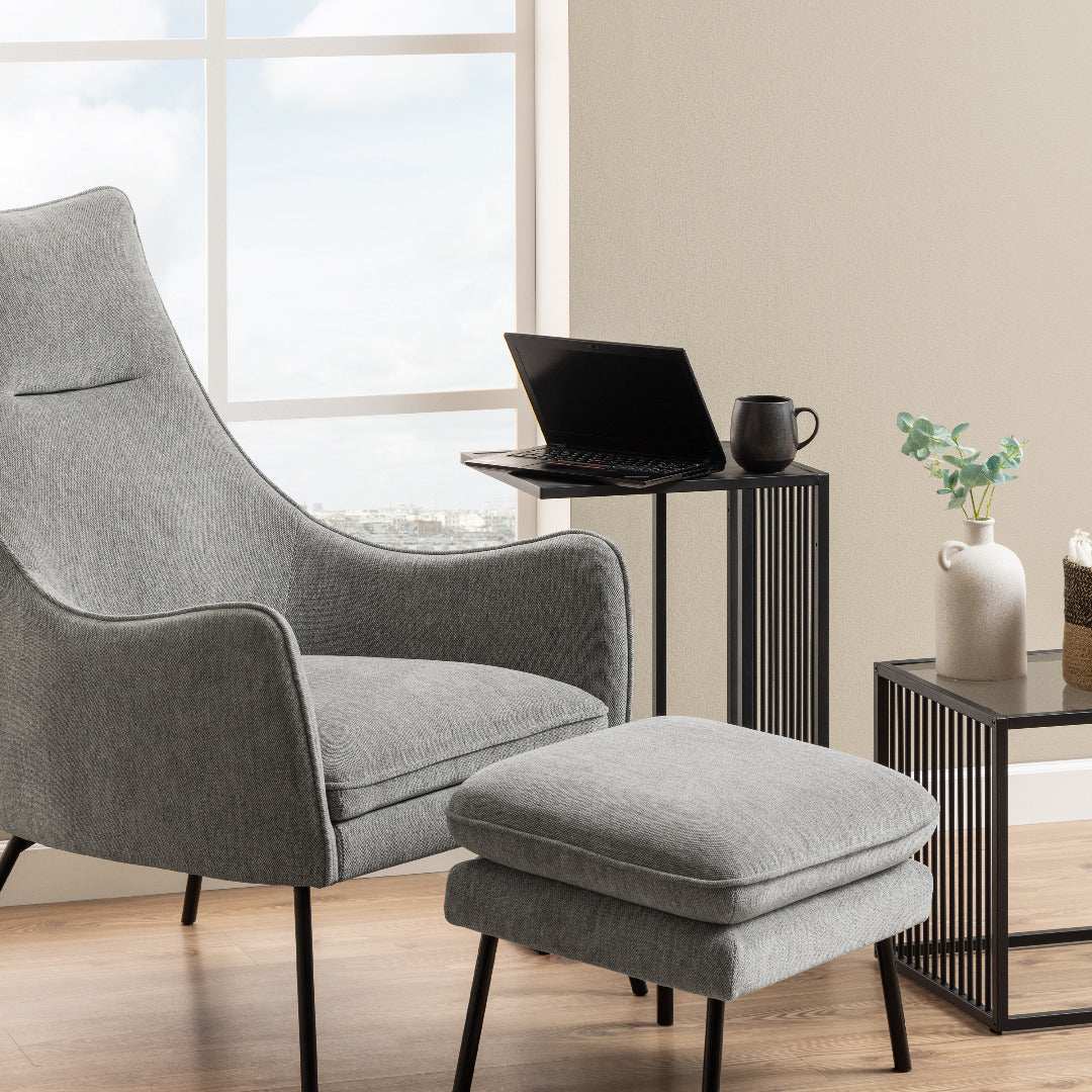 Strington Tall Side Table in Black - Price Crash Furniture