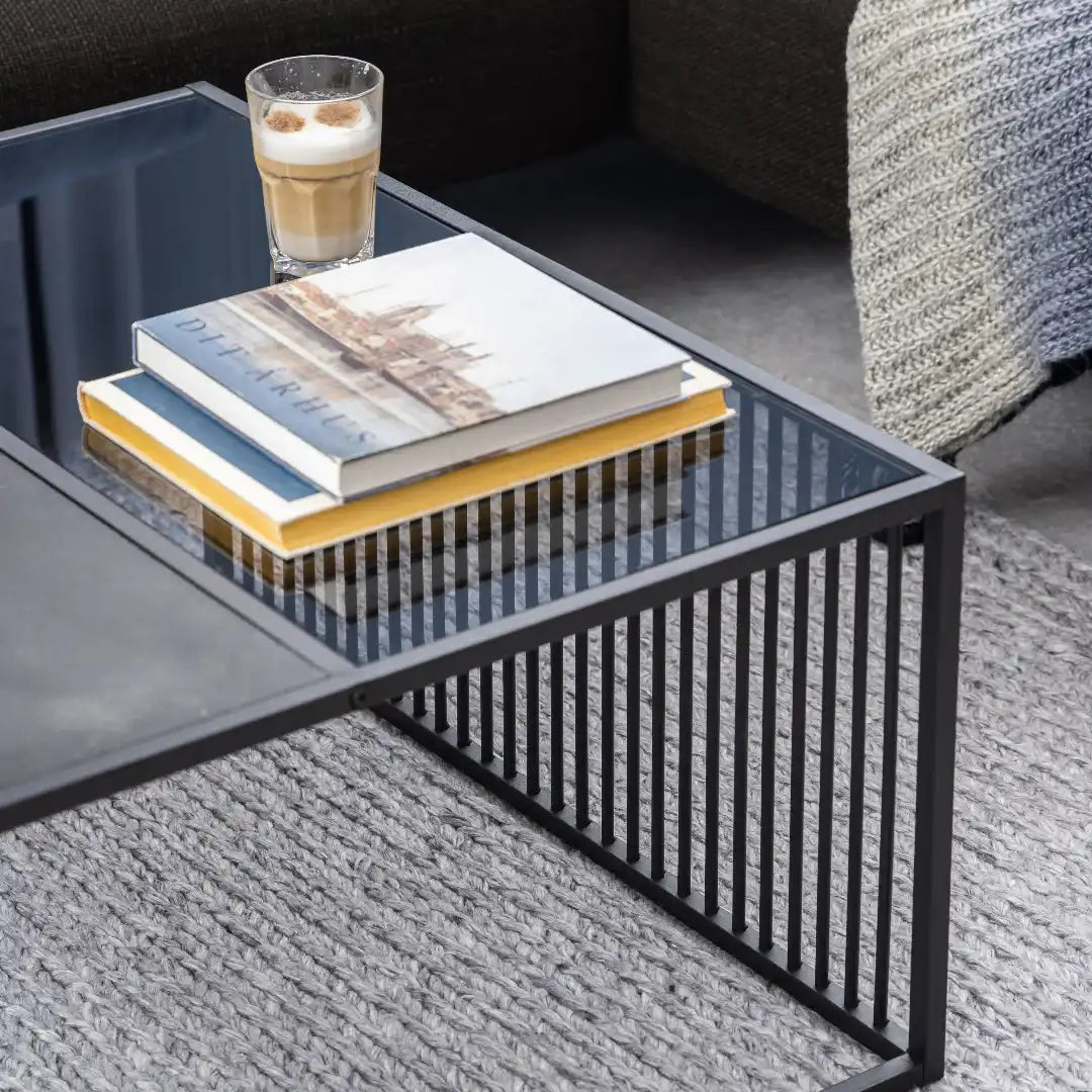 Strington Square Coffee Table in Black - Price Crash Furniture