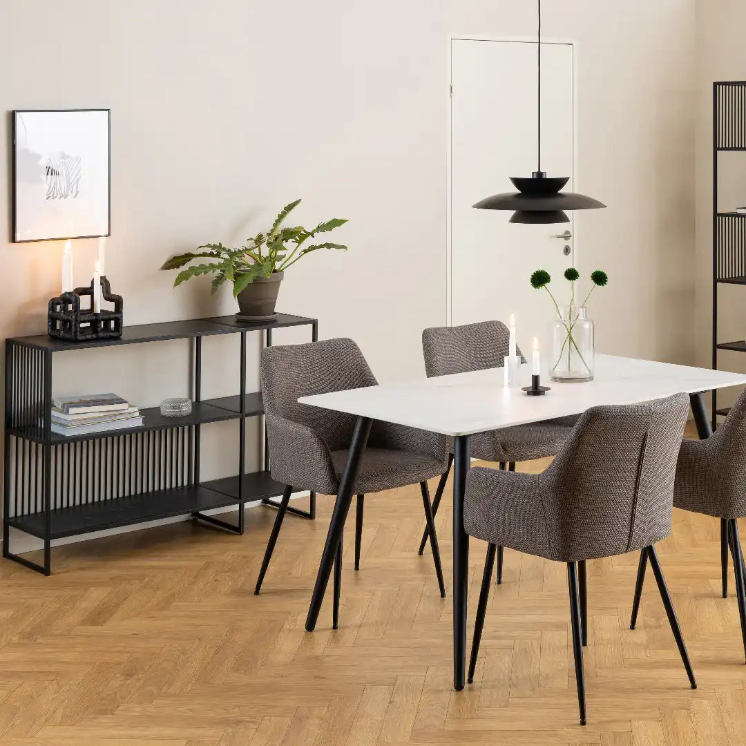 Strington Bookcase with 2 Shelves in Black - Price Crash Furniture