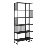 Strington Bookcase with 5 Shelves in Black - Price Crash Furniture