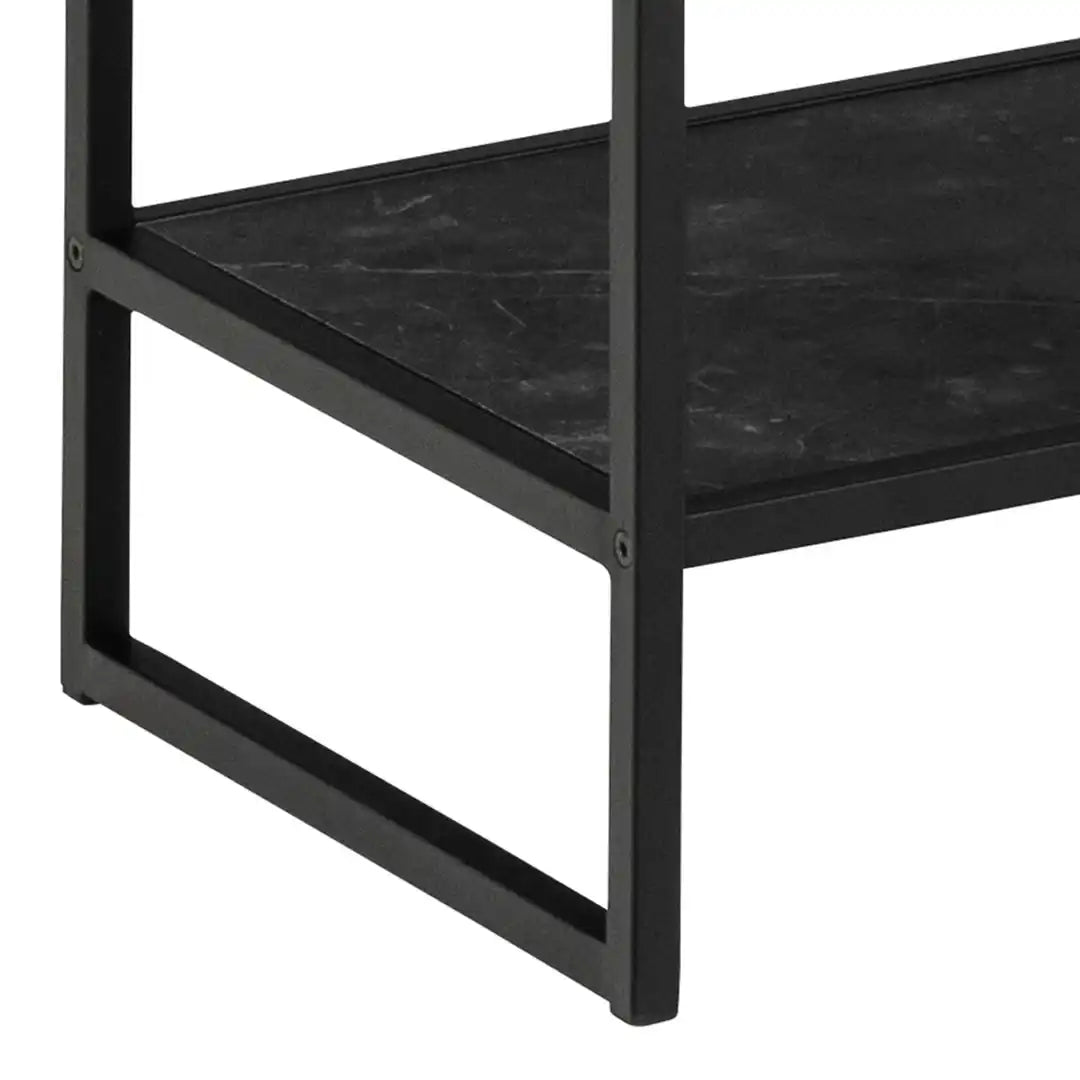 Strington Bookcase with 5 Shelves in Black - Price Crash Furniture