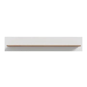 Wensley Wall Shelf in Light Grey and Oak - Price Crash Furniture