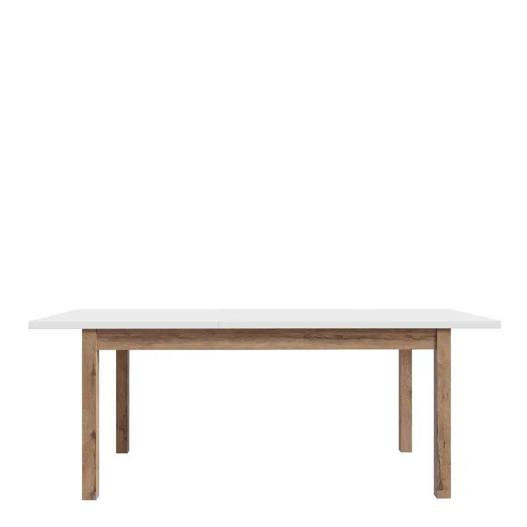 Wensley Dining Table in Light Grey and Oak - Price Crash Furniture