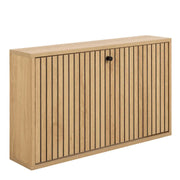 Albany Shoe Cabinet 1 Flip Down Door In Oak - Price Crash Furniture