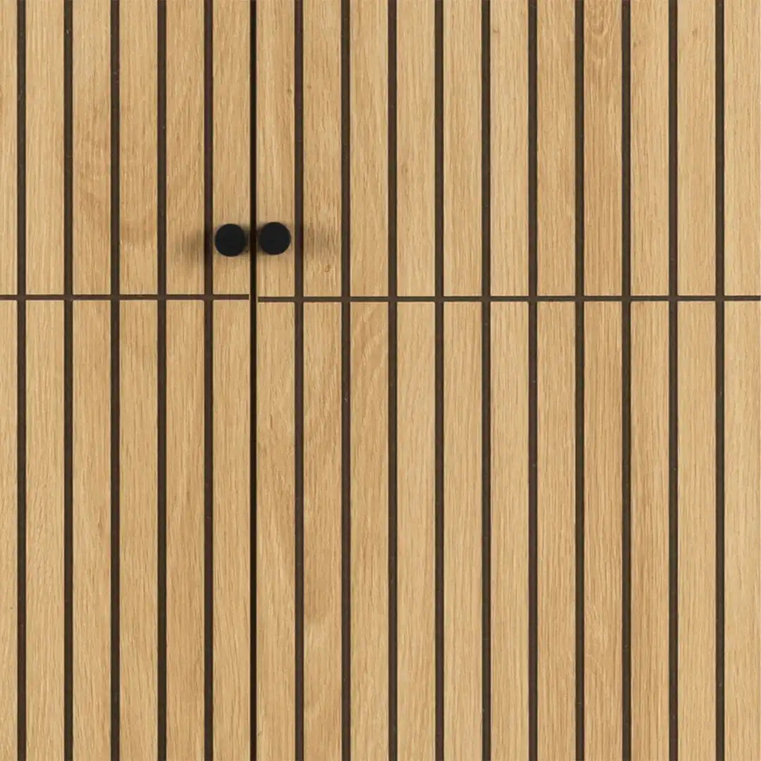 Albany Wardrobe 4 Doors in Black/Oak - Price Crash Furniture