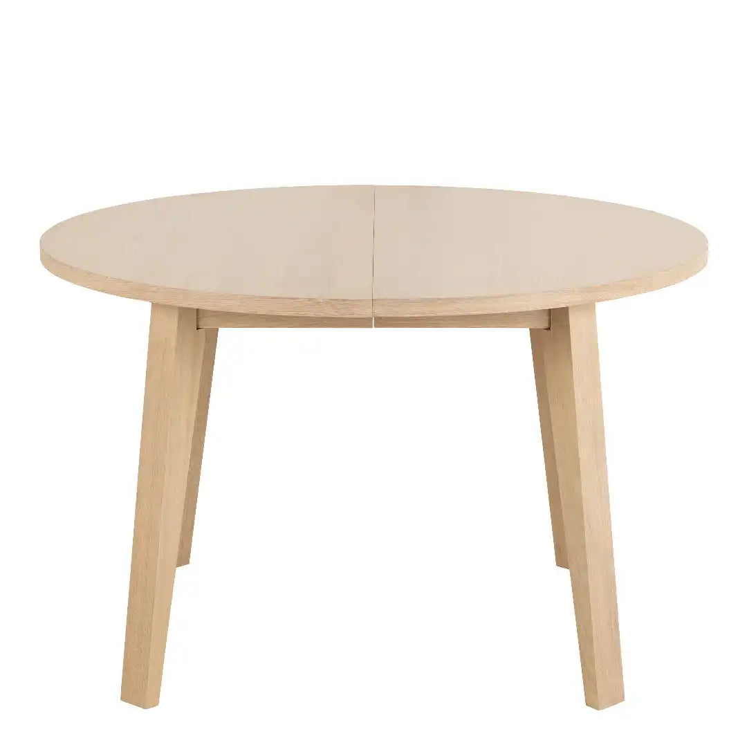 A-Line Round Dining Table in White Oak - Price Crash Furniture