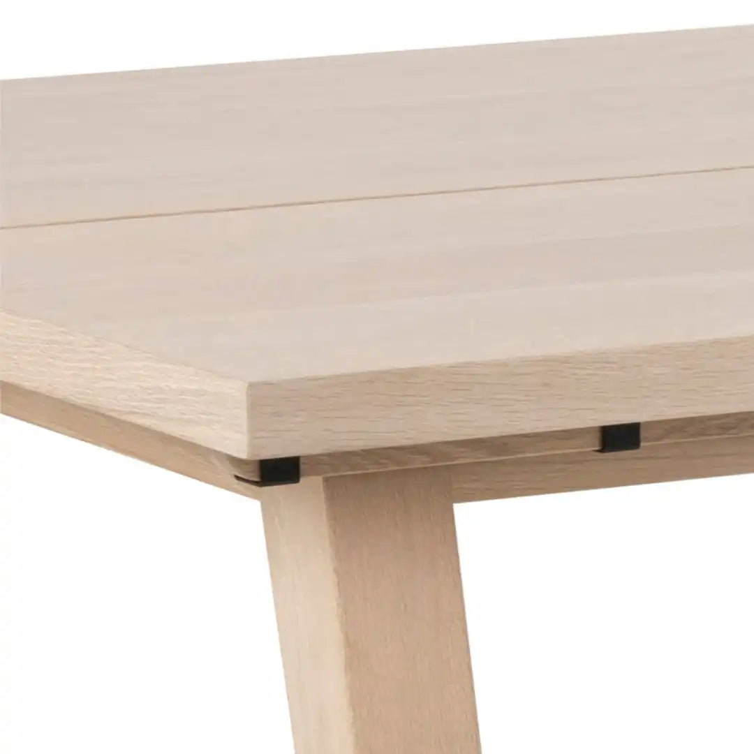 A-Line Rectanglar Dining Table in White Oak - Price Crash Furniture