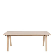 A-Line Rectanglar Dining Table in White Oak - Price Crash Furniture