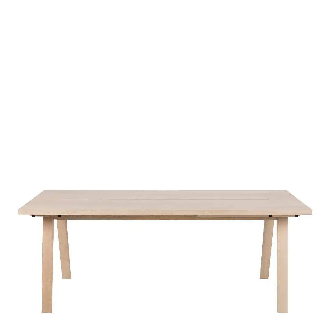 A-Line Rectanglar Dining Table in White Oak - Price Crash Furniture