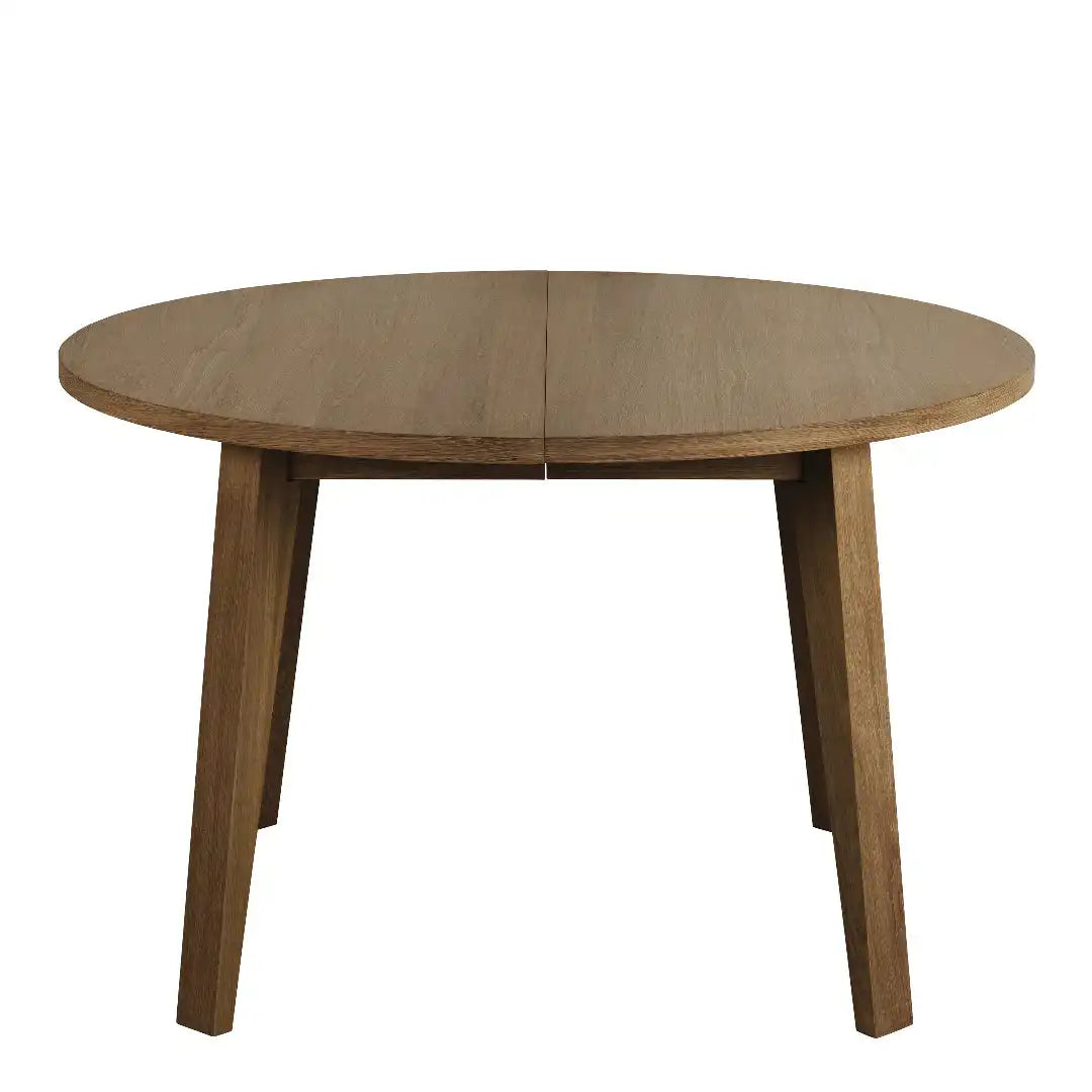 A-Line Round Dining Table Smoked Oak - Price Crash Furniture