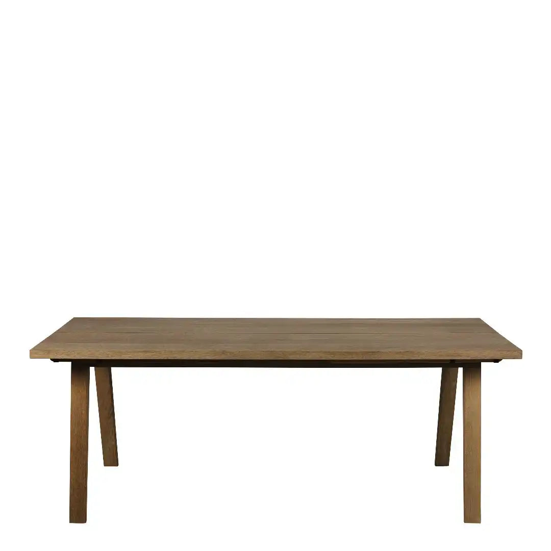 A-Line Rectanglar Dining Table in Smoked Oak - Price Crash Furniture