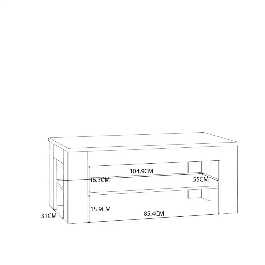 Grafton Coffee Table In Oak - Price Crash Furniture