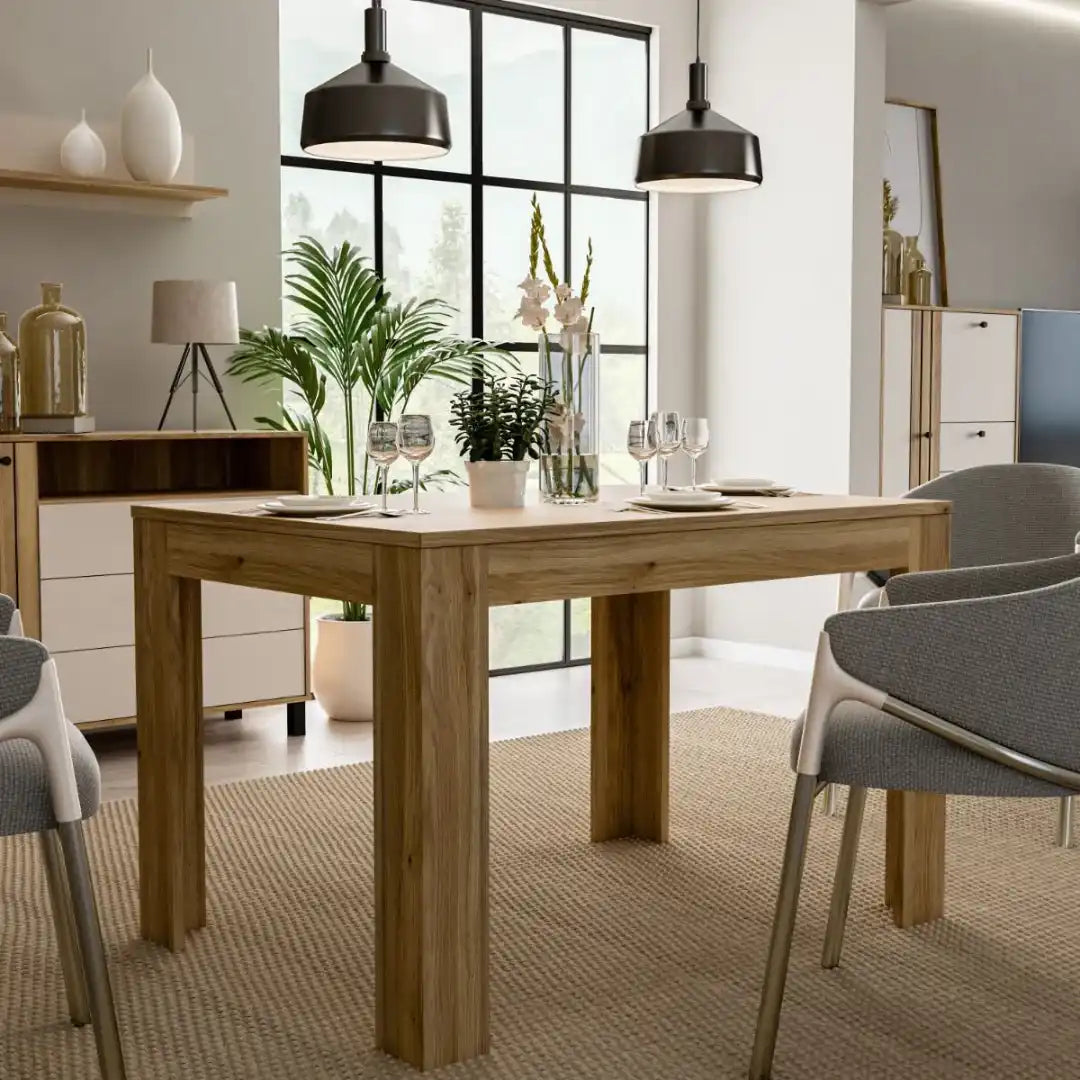 Grafton Extending Dining Table in Oak - Price Crash Furniture
