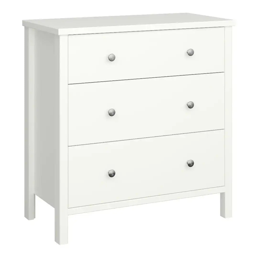Steens Chest of Drawers, MDF, White, One Size - Price Crash Furniture