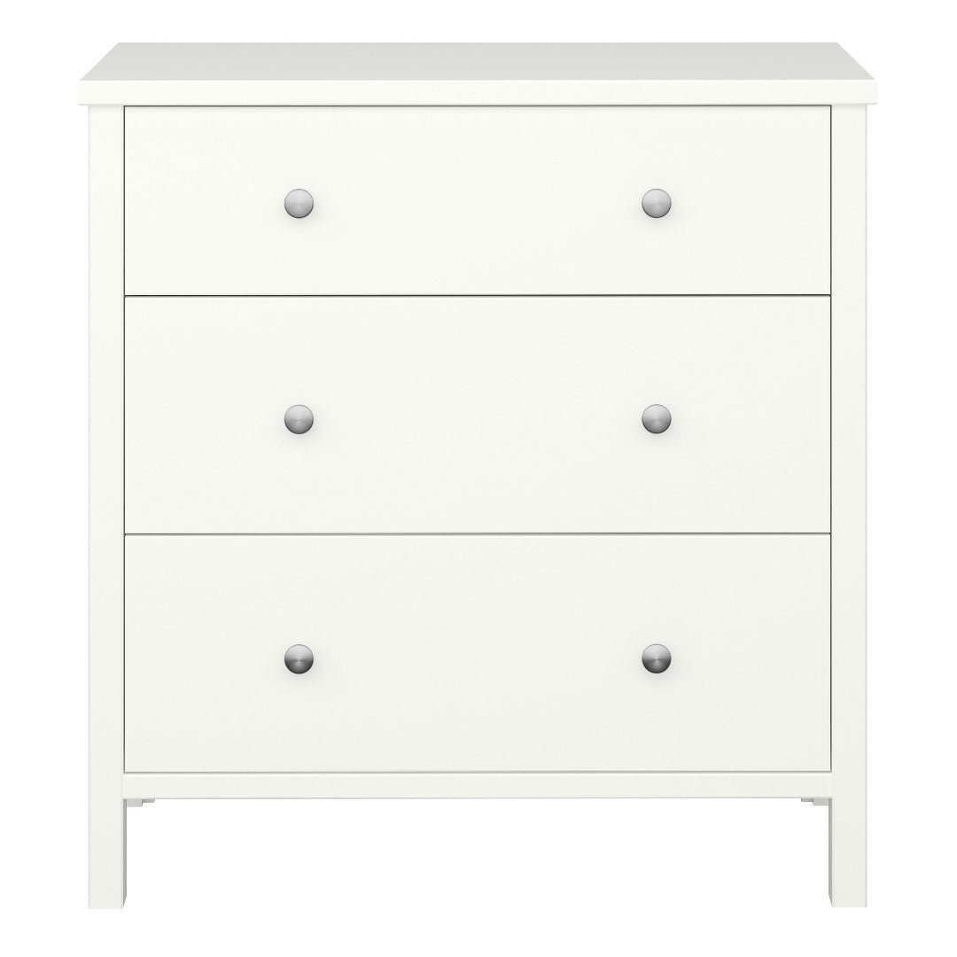Steens Chest of Drawers, MDF, White, One Size - Price Crash Furniture