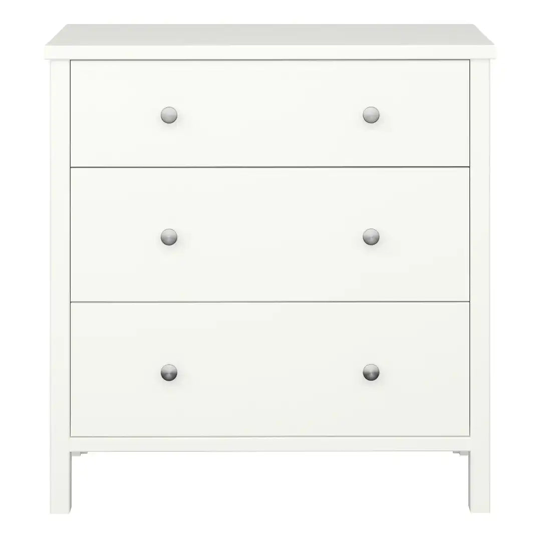 Steens Chest of Drawers, MDF, White, One Size - Price Crash Furniture