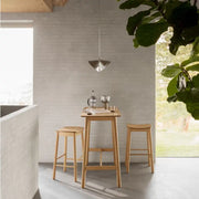 Barlow Bar Stool Without Back in Matt Oak Set of 2 - Price Crash Furniture