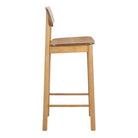 Barlow Bar Table in Matt Oak includes 2 Barlow Bar Stool in Matt Oak - Price Crash Furniture