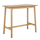 Barlow Bar Table in Matt Oak includes 2 Barlow Bar Stool in Matt Oak - Price Crash Furniture