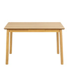 Barlow Rectangular Dining Table in Matt Oak includes 4 Barlow Dining Chair in Matt Oak - Price Crash Furniture