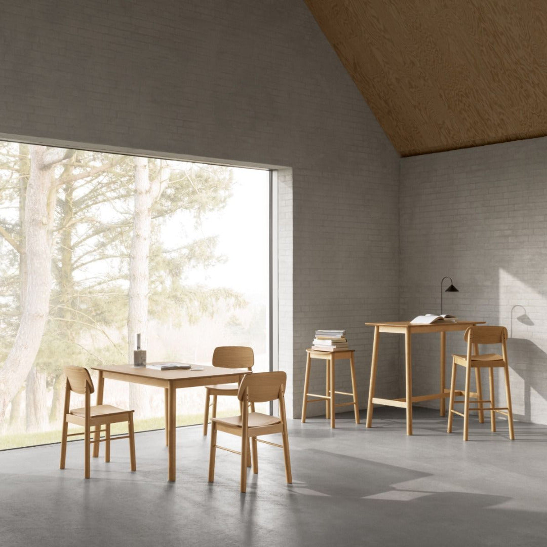 Barlow Dining Chair in Matt Oak Set of 2 - Price Crash Furniture