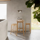 Barlow Bar Table in Matt Oak - Price Crash Furniture