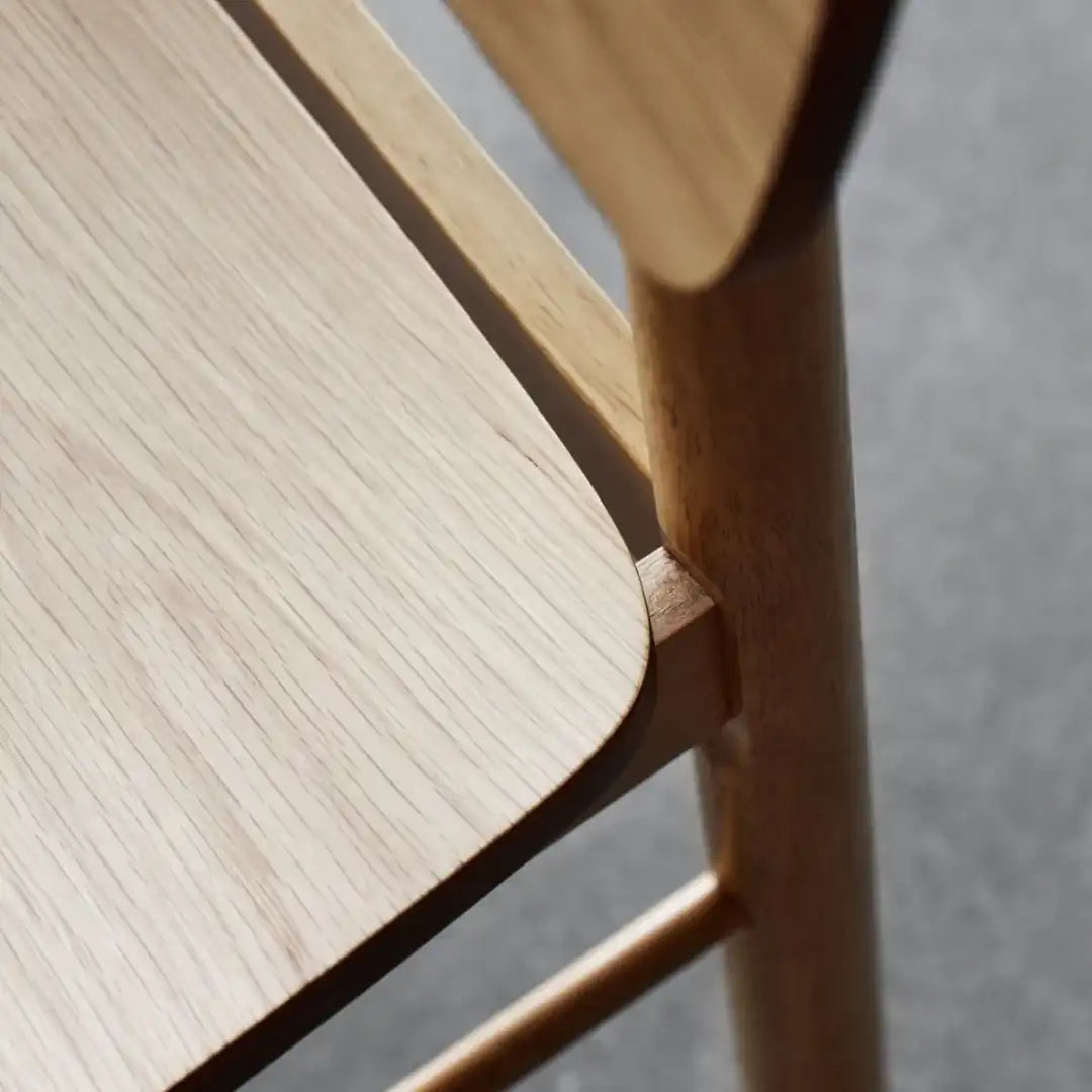 Barlow Bar Stool in Matt Oak Set of 2 - Price Crash Furniture