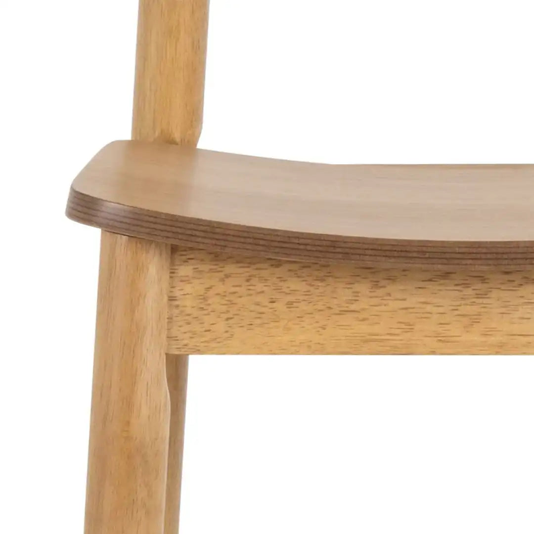 Barlow Bar Stool in Matt Oak Set of 2 - Price Crash Furniture