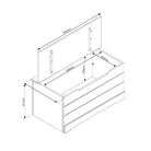 Grey Compact Corona Storage Trunk - Price Crash Furniture