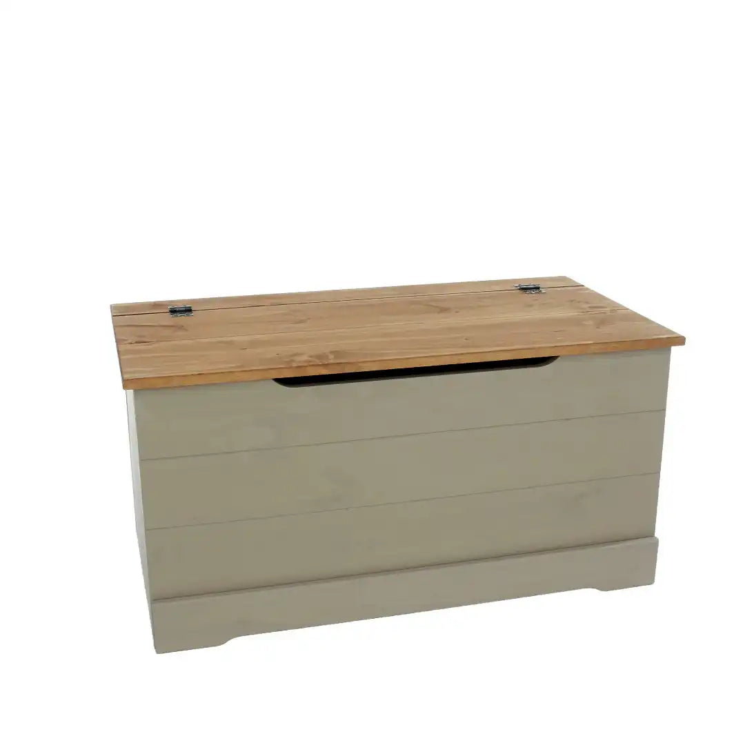 Grey Compact Corona Storage Trunk - Price Crash Furniture