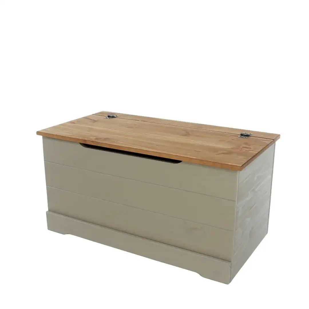 Grey Compact Corona Storage Trunk - Price Crash Furniture