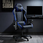Monaco Ergonomic Gaming Chair - Black and Blue
