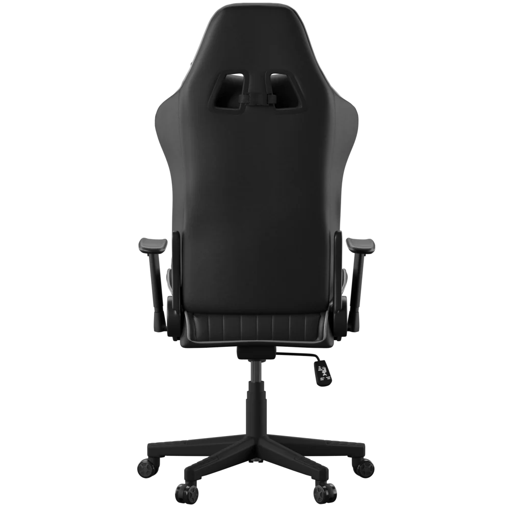 Alphason Senna Fully Adjustable Gaming Chair - Black & Grey Faux Leather - Price Crash Furniture