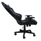 Alphason Senna Fully Adjustable Gaming Chair - Black & Grey Faux Leather - Price Crash Furniture