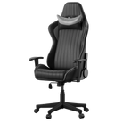 Alphason Senna Fully Adjustable Gaming Chair - Black & Grey Faux Leather - Price Crash Furniture