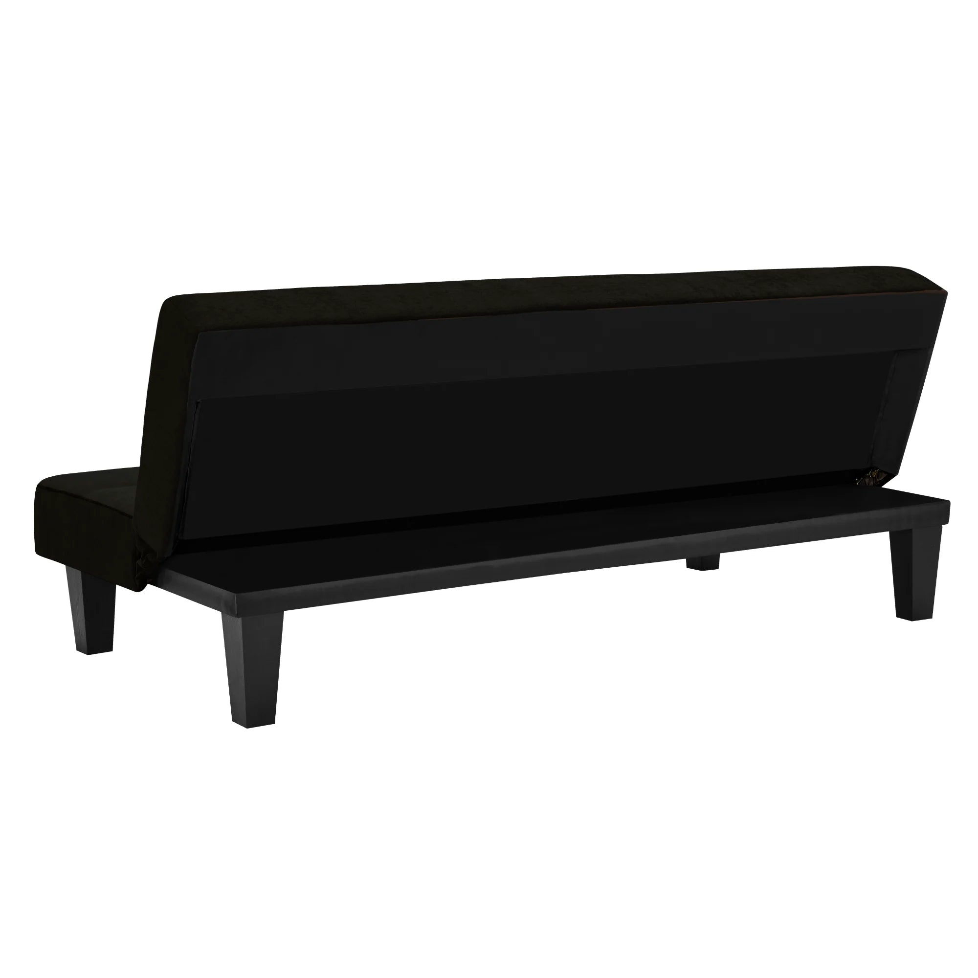 Kebo Futon in Black Velvet by Dorel