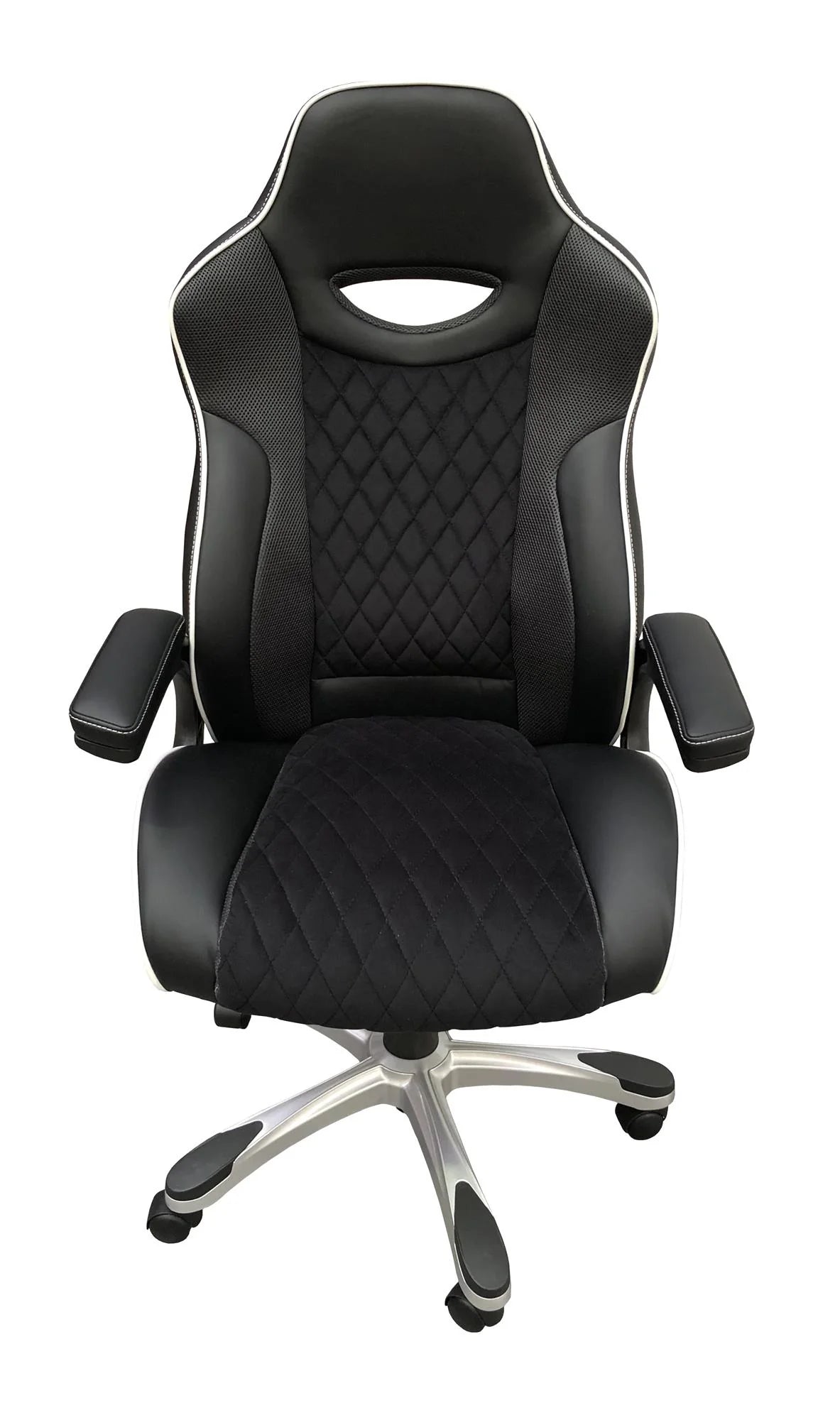 Alphason Silverstone Executive Gaming Chair in Microfibre & Faux Leather - Price Crash Furniture